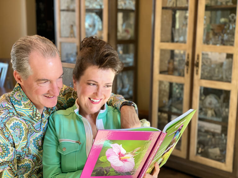 Image of Deb and Bob reading a book